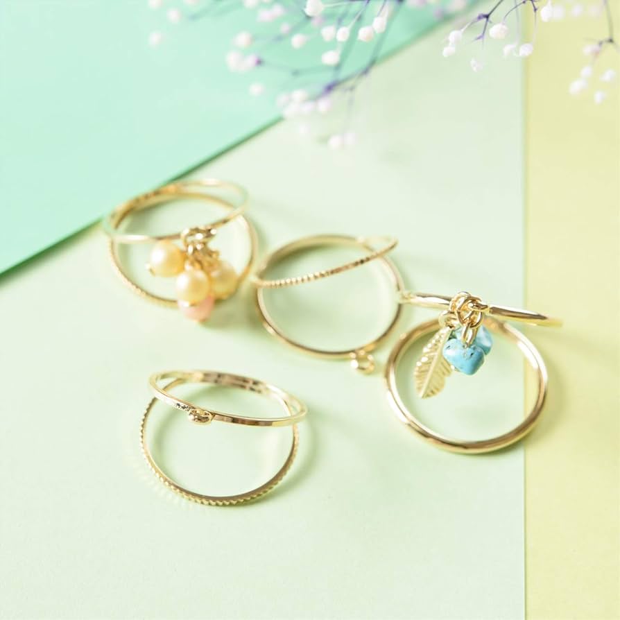 ハンドメイド リング Amazon | 紗や工房 リングパーツ カン付ダブルリング カット入り